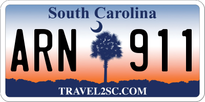 SC license plate ARN911