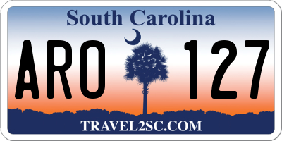 SC license plate ARO127