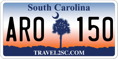 SC license plate ARO150