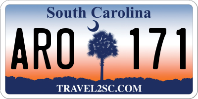 SC license plate ARO171