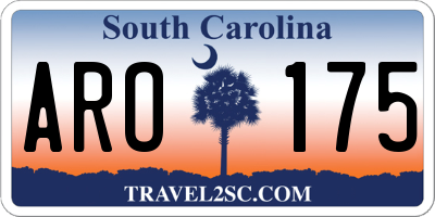 SC license plate ARO175
