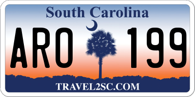 SC license plate ARO199