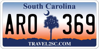 SC license plate ARO369