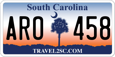SC license plate ARO458
