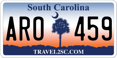 SC license plate ARO459