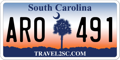 SC license plate ARO491