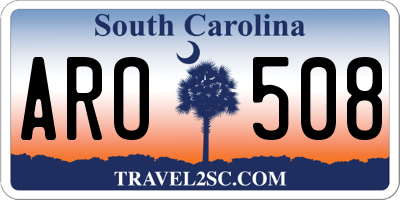SC license plate ARO508