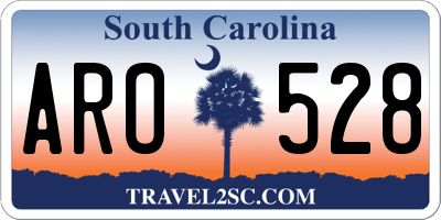 SC license plate ARO528
