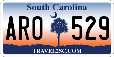 SC license plate ARO529