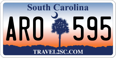 SC license plate ARO595