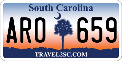 SC license plate ARO659