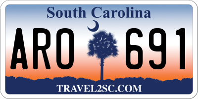 SC license plate ARO691