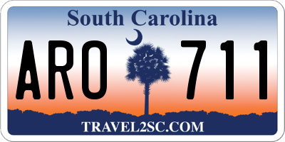 SC license plate ARO711