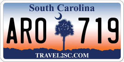 SC license plate ARO719
