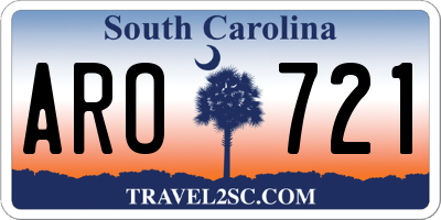 SC license plate ARO721