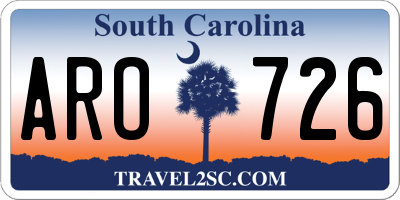 SC license plate ARO726