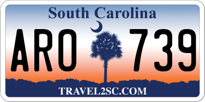 SC license plate ARO739