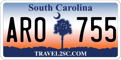 SC license plate ARO755