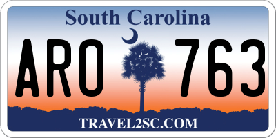 SC license plate ARO763