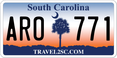 SC license plate ARO771