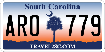 SC license plate ARO779
