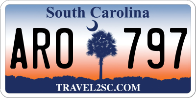 SC license plate ARO797