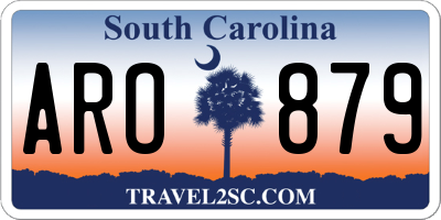 SC license plate ARO879