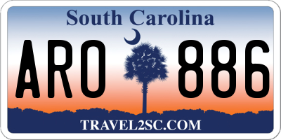 SC license plate ARO886