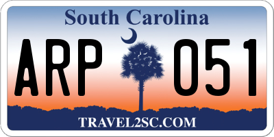 SC license plate ARP051