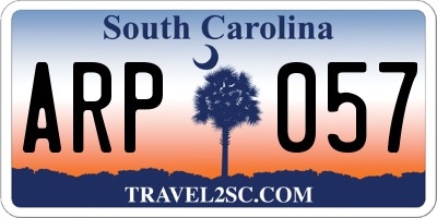 SC license plate ARP057