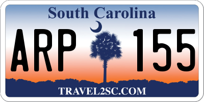SC license plate ARP155