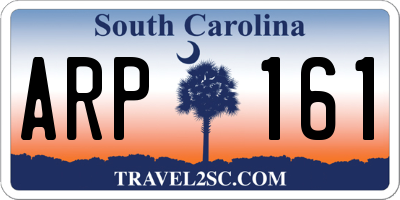 SC license plate ARP161