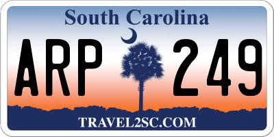 SC license plate ARP249