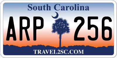 SC license plate ARP256