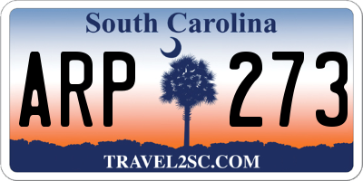 SC license plate ARP273