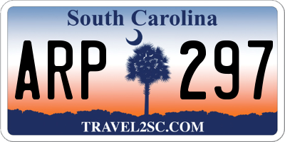SC license plate ARP297