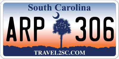 SC license plate ARP306