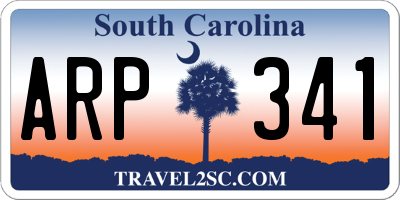 SC license plate ARP341