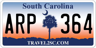 SC license plate ARP364