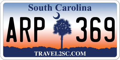 SC license plate ARP369