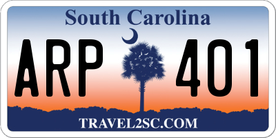 SC license plate ARP401