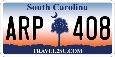 SC license plate ARP408