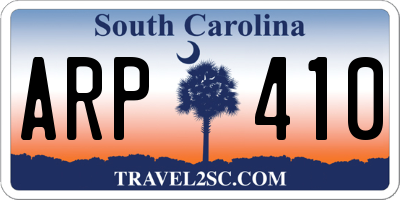 SC license plate ARP410