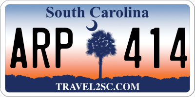 SC license plate ARP414