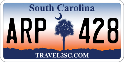 SC license plate ARP428