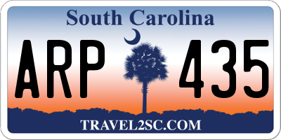 SC license plate ARP435