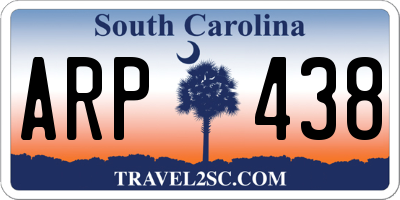 SC license plate ARP438