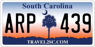 SC license plate ARP439