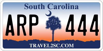 SC license plate ARP444
