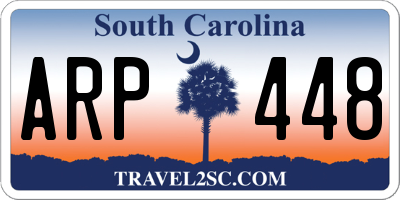 SC license plate ARP448
